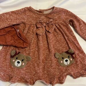 70% cotton winter fall / winter dress